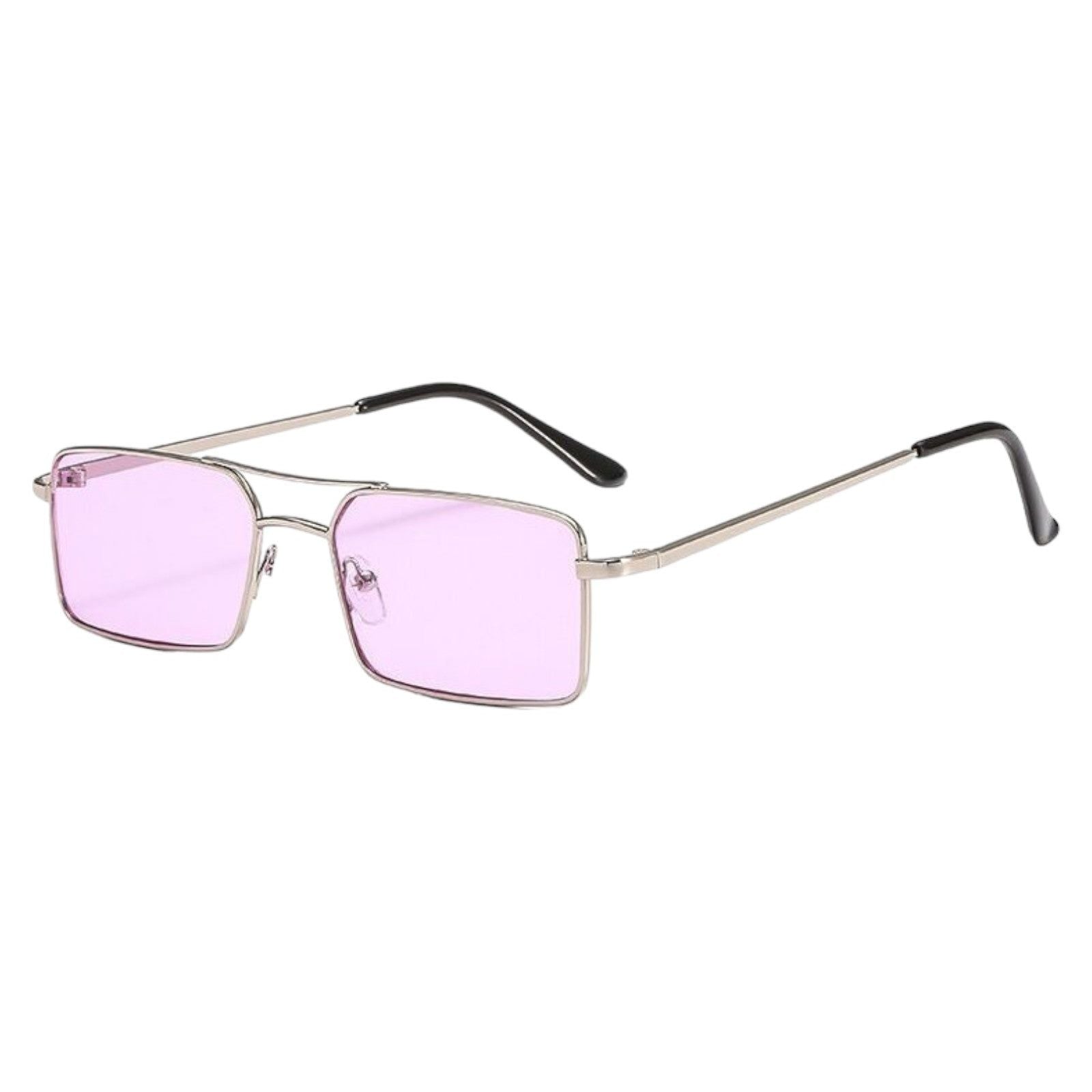 Polaris Rectangle Sunglasses – Embossed Frame, UV400-1