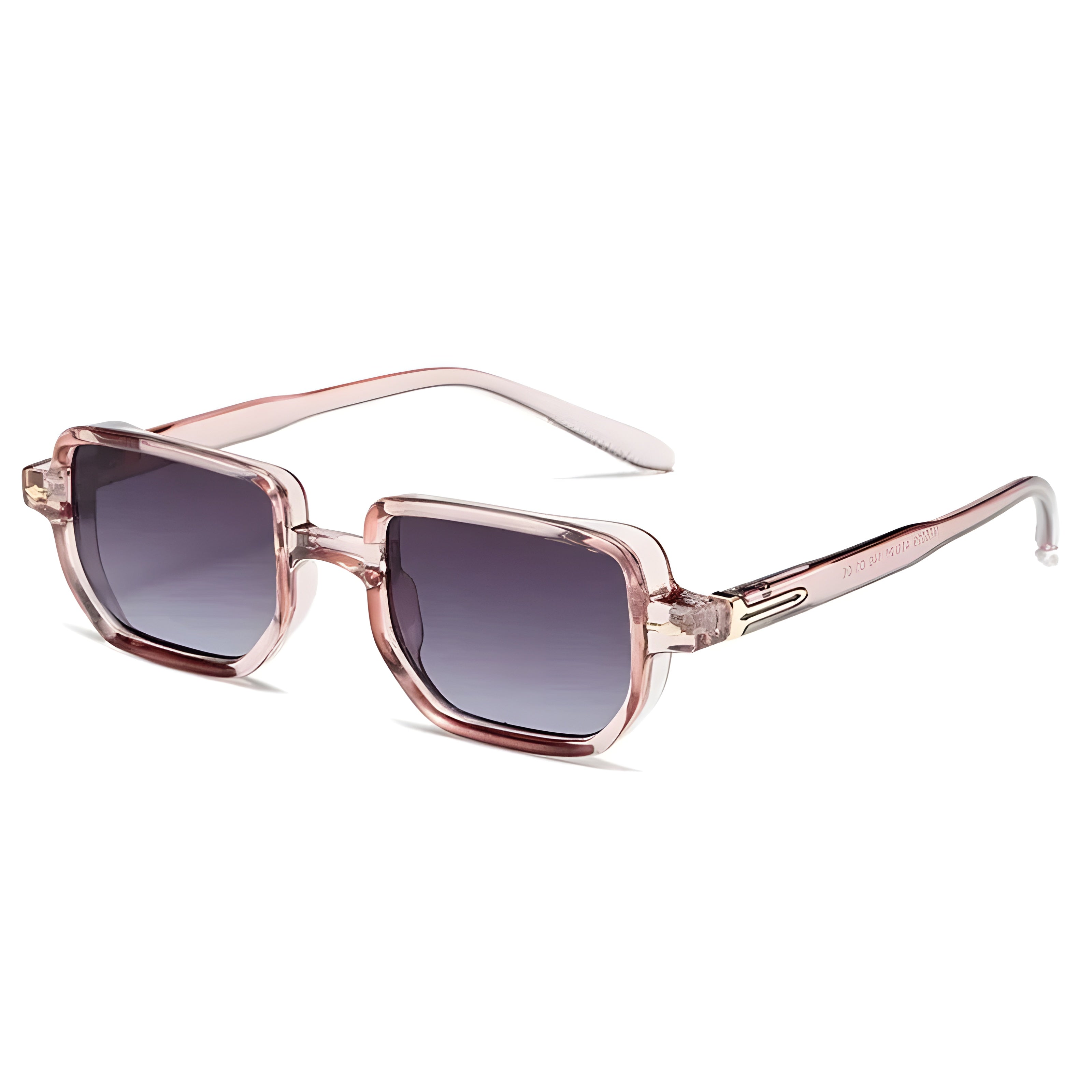 Ignite polarized square UV400 sunglasses, worn model shot