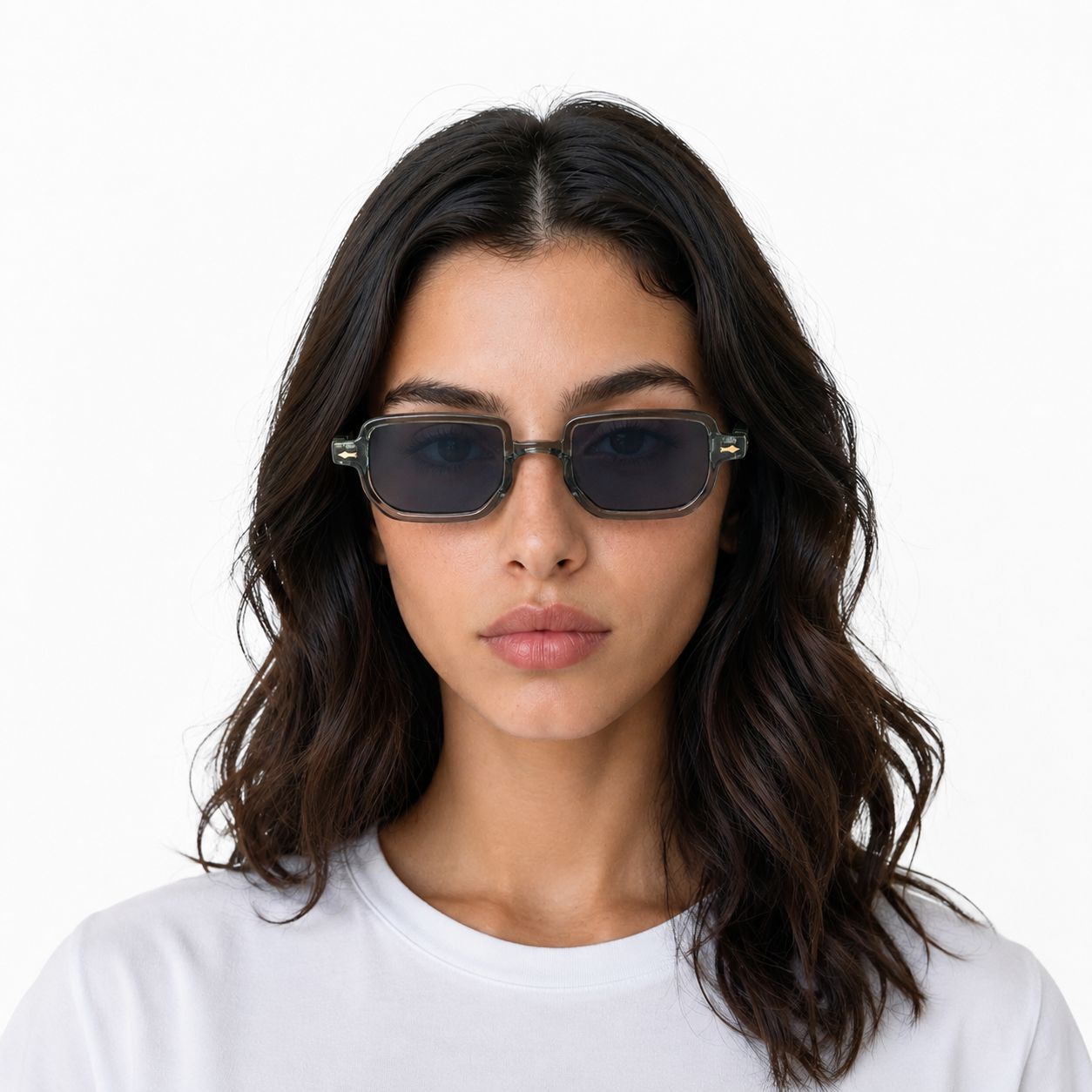Ignite polarized square acetate sunglasses with UV400 protection