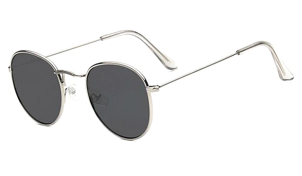 Round Black Silver Sunglasses for Men  Classy Summer Accessory-1