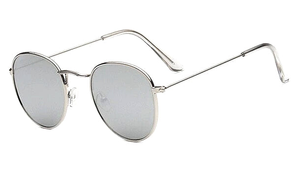 Round Silver Sunglasses for Men  Classy Style and UV Protection-1