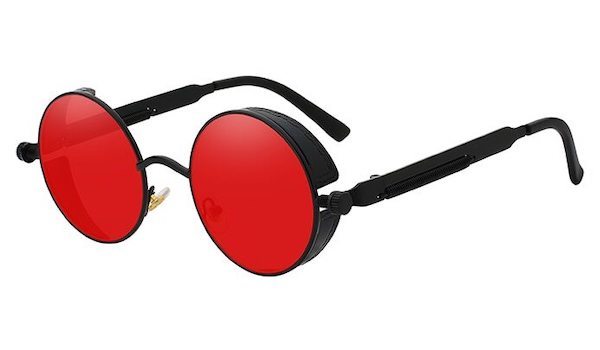 Vintage Red and Black Glasses for Men - Classy Retro Eyewear-1