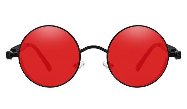 Vintage Red and Black Glasses for Men - Classy Retro Eyewear-2
