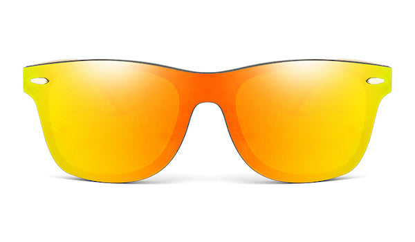 Orange Bamboo Wood Sunglasses for Men - Stylish and Eco-Friendly Accessory-2