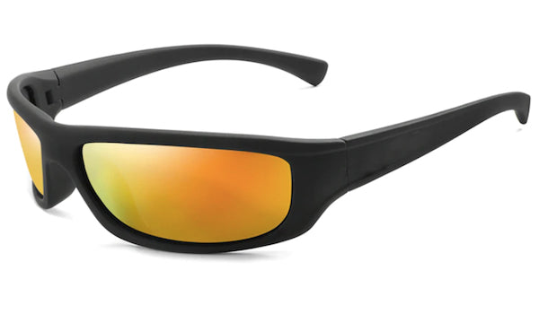 Orange Mirrored Sports Sunglasses for Men - Stylish  Functional Eyewear-1