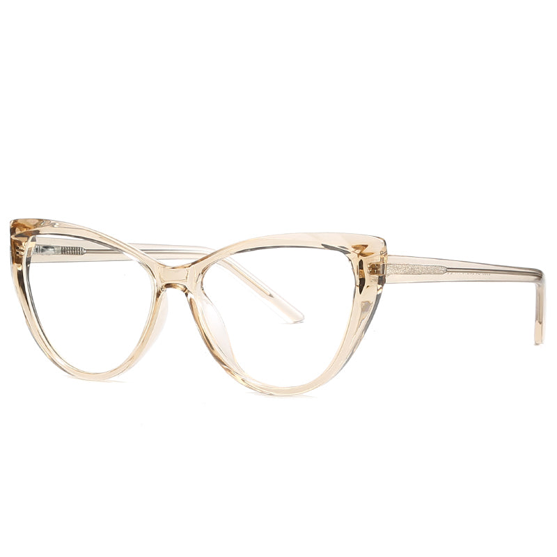 Clear Cat Eye Eyeglasses Anti Blue Light Myopia Women-10