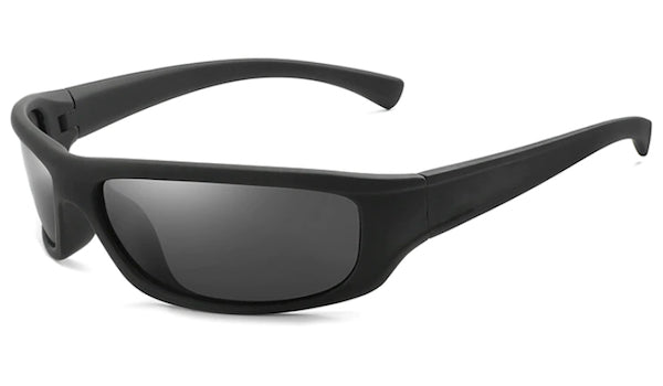 Mens Black Sports Sunglasses - Stylish and Durable for Active Lifestyles-1