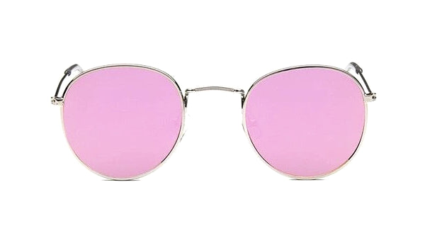 Round Pink Mirror Sunglasses for Men - Stylish and Classy Eyewear-4