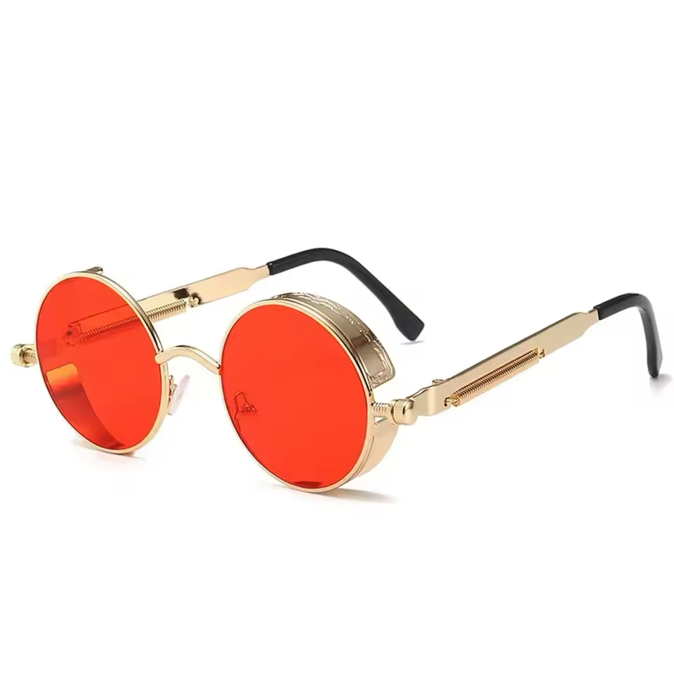 Vintage Round Green Sunglasses for Men Classy Retro Eyewear-5