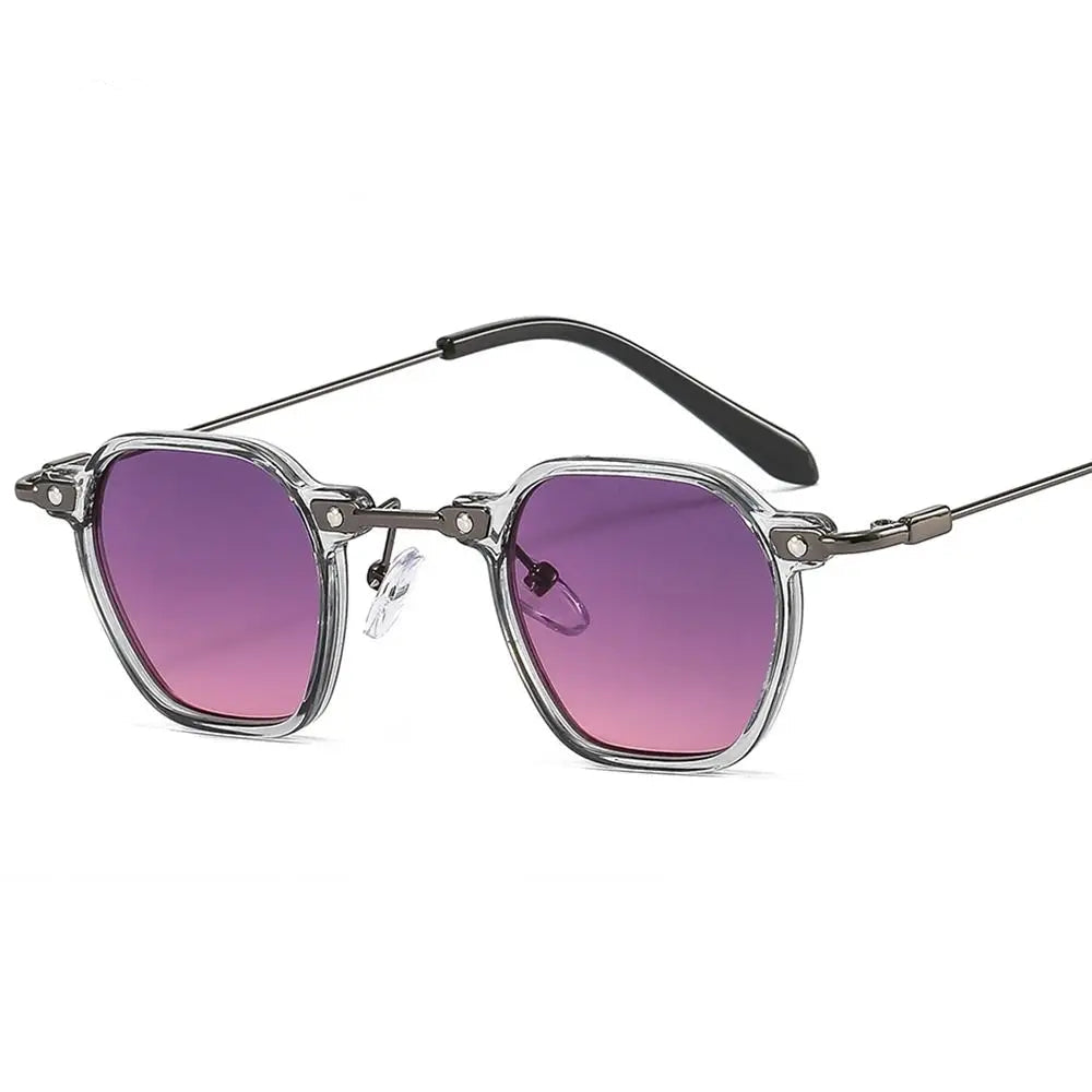Polygon punk sunglasses, C10 pink purple gradient