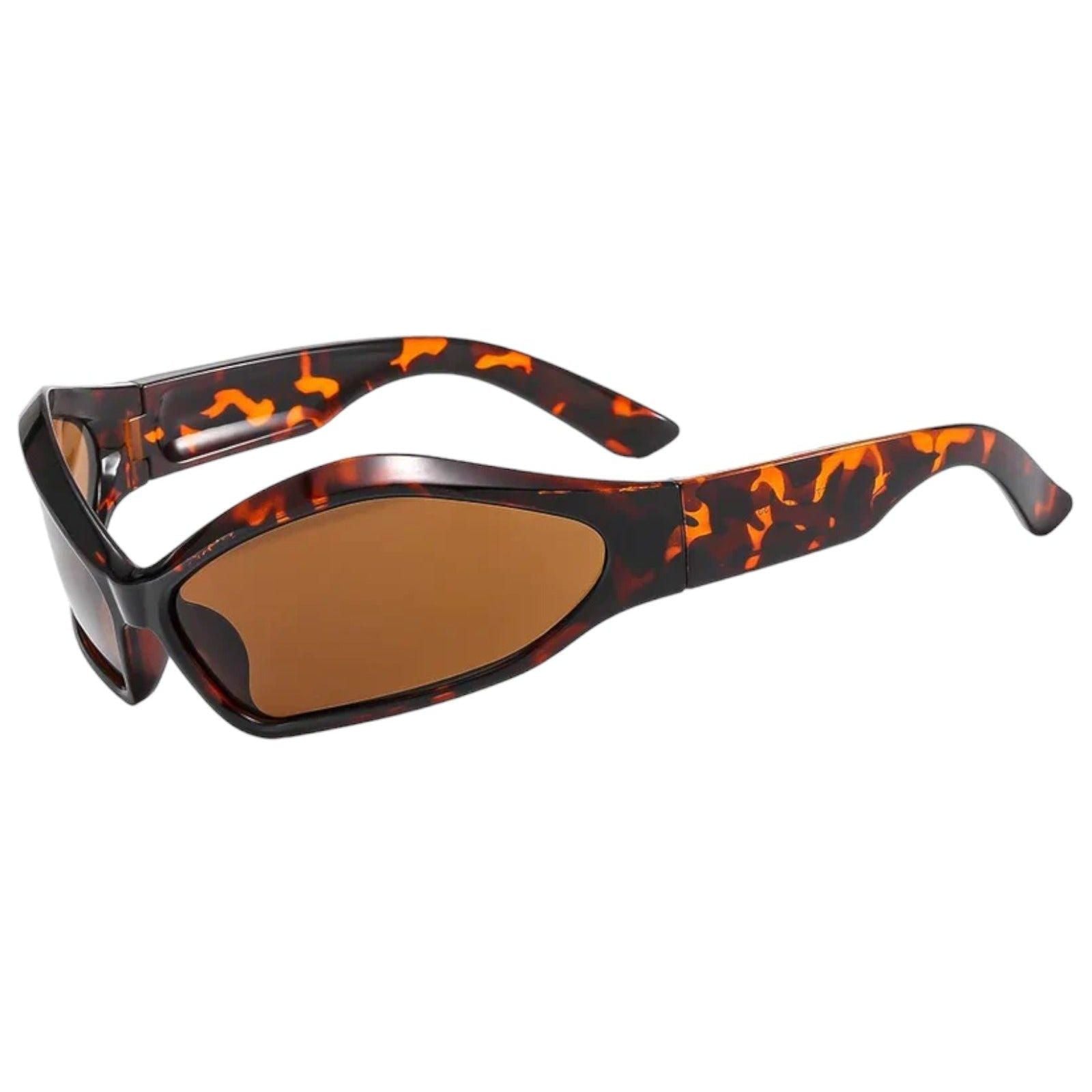 Reflective Lens Mens Sunglasses with Trendy Design-6