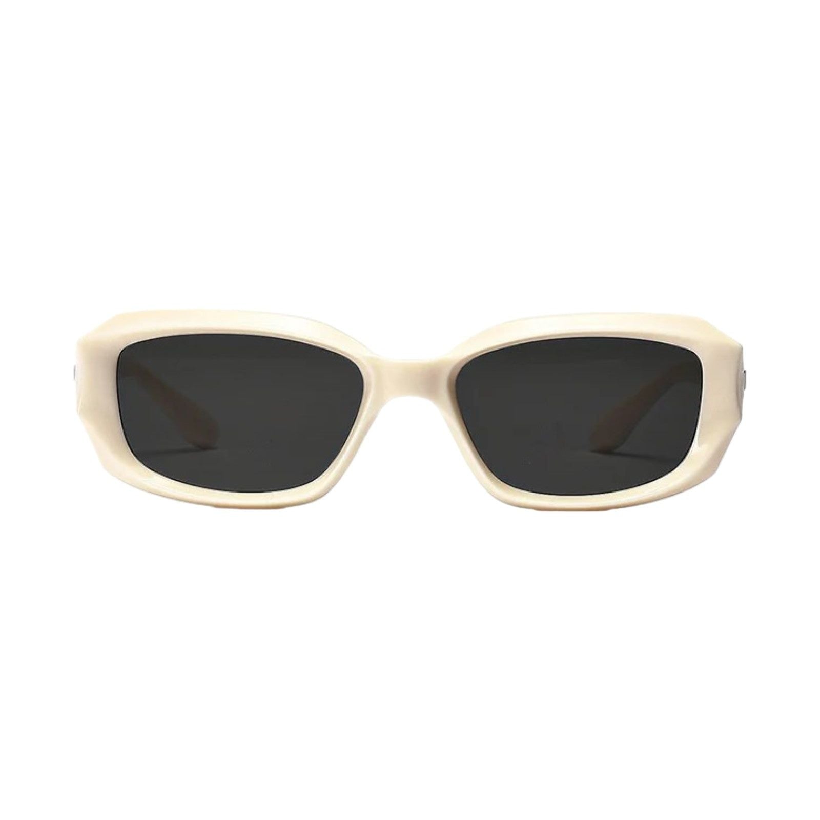 Black Rectangle Sunglasses with Blue Gradient Lenses-10