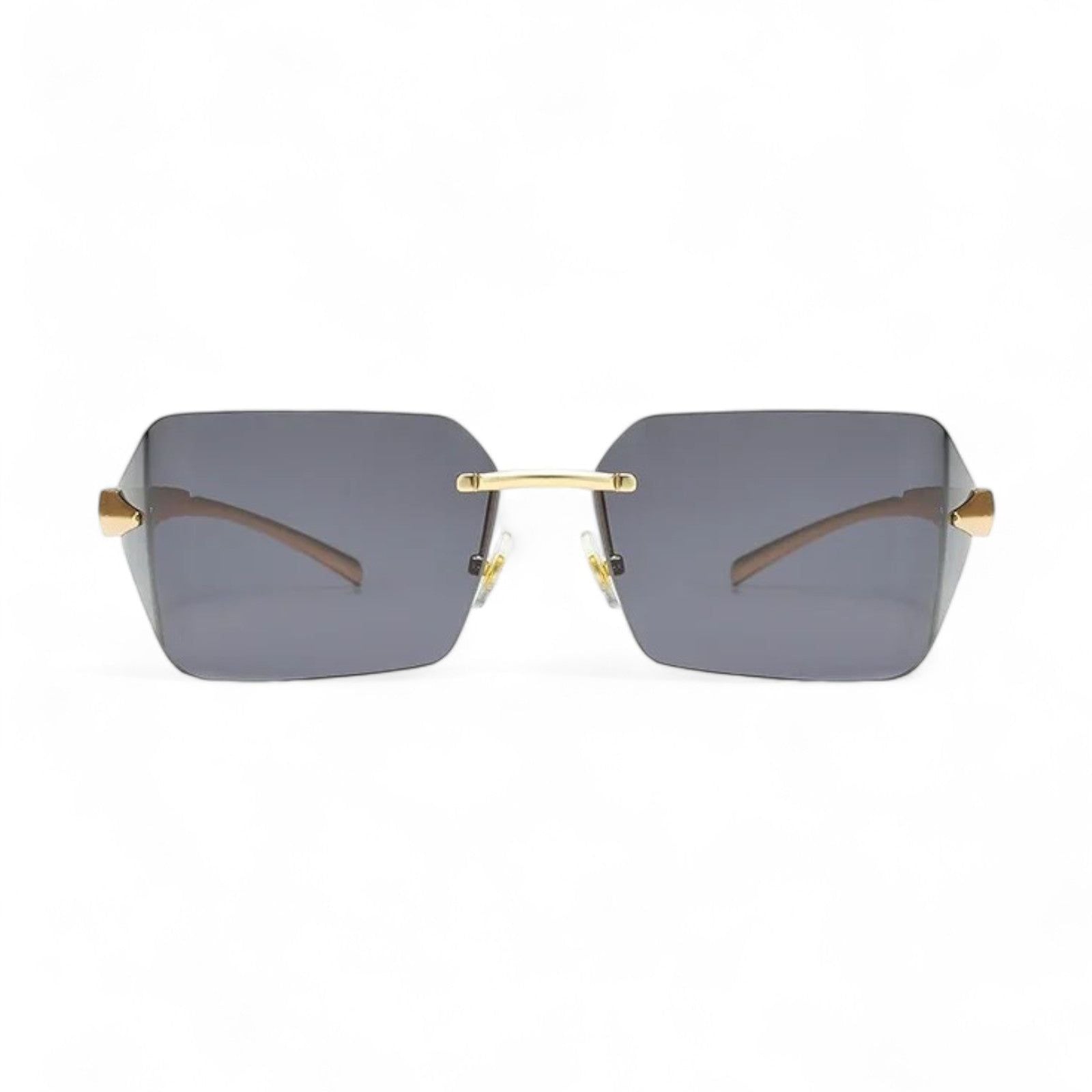 Lyric Rimless Sunglasses – Wide Square, UV400-10