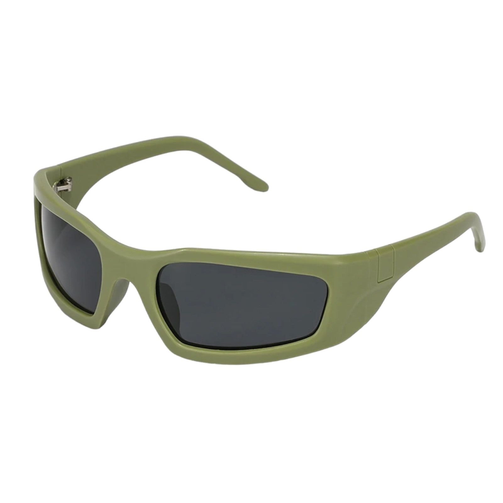 Olive Green Sport Wrap Sunglasses-1