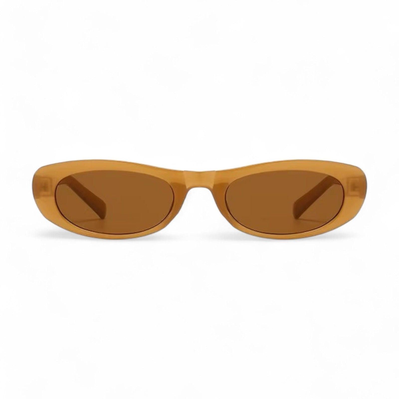 Retro oversized round sunglasses for women, detail shot