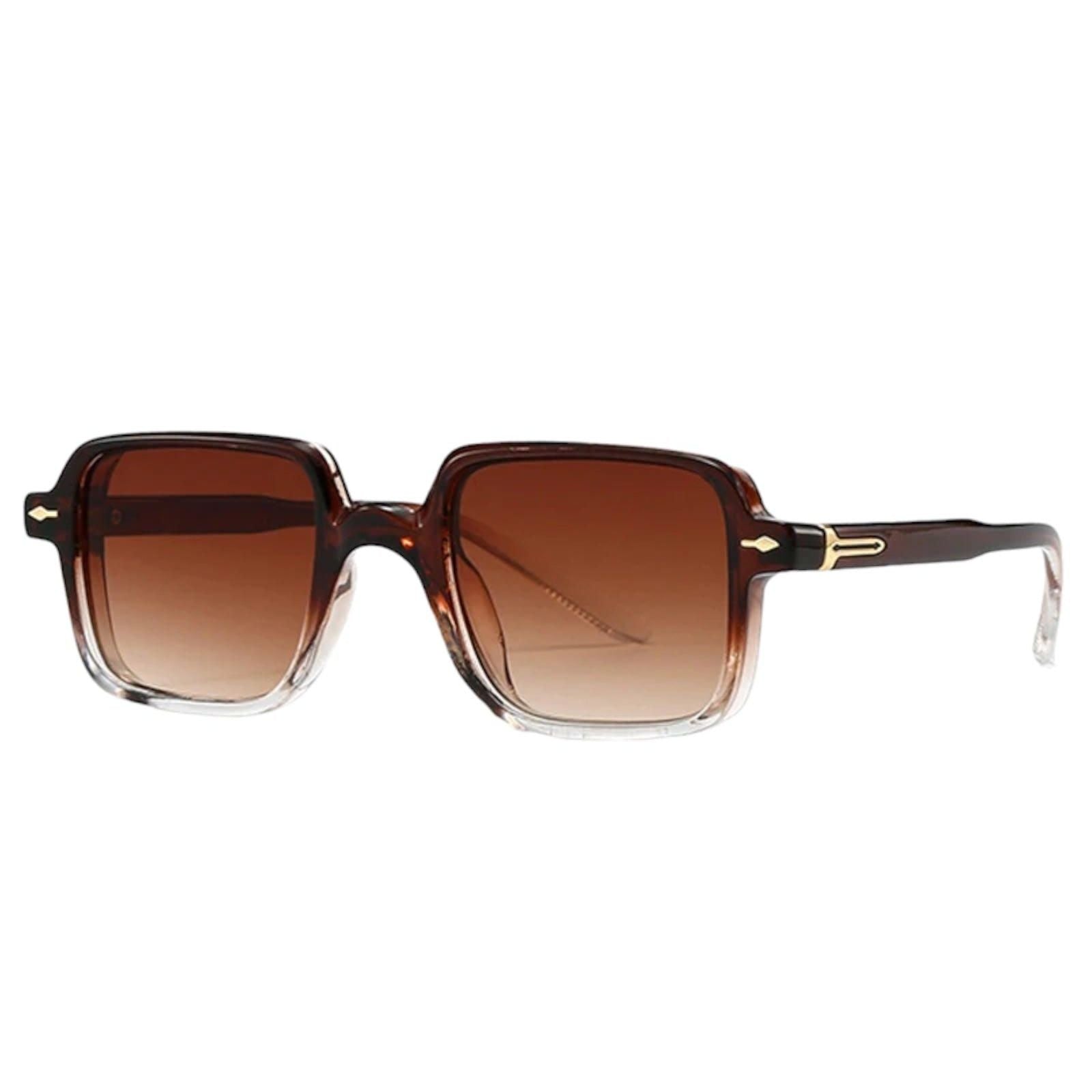 Mens Iconic Square Frame Sunglasses with UV Protection Lenses-4