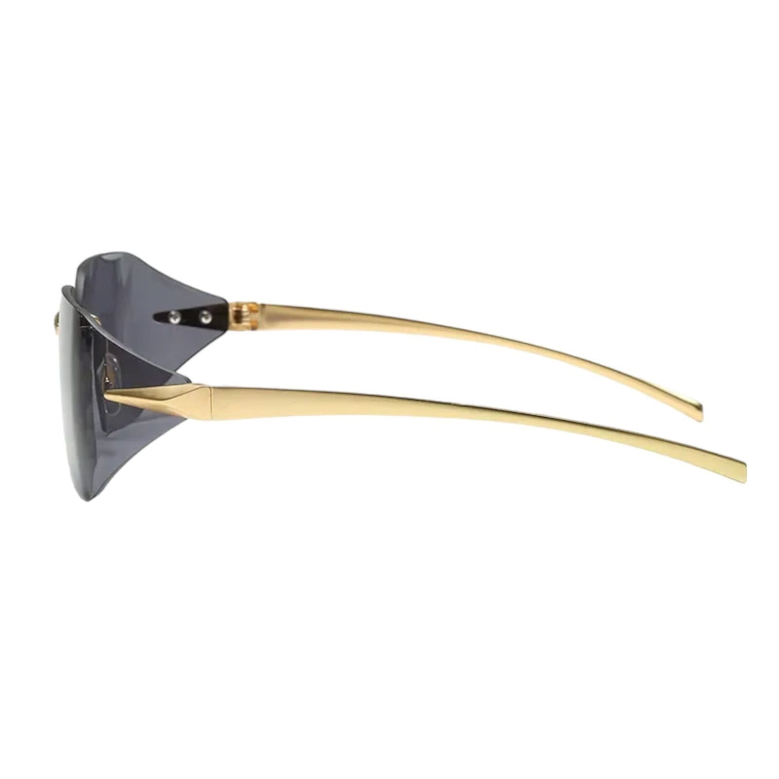 Lyric Rimless Sunglasses – Wide Square, UV400-11