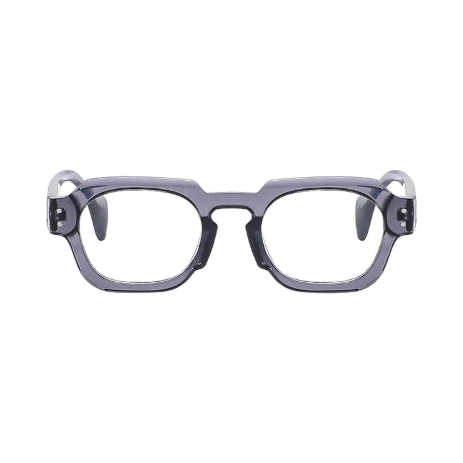 Black Square Sunglasses with Brown Lenses-16