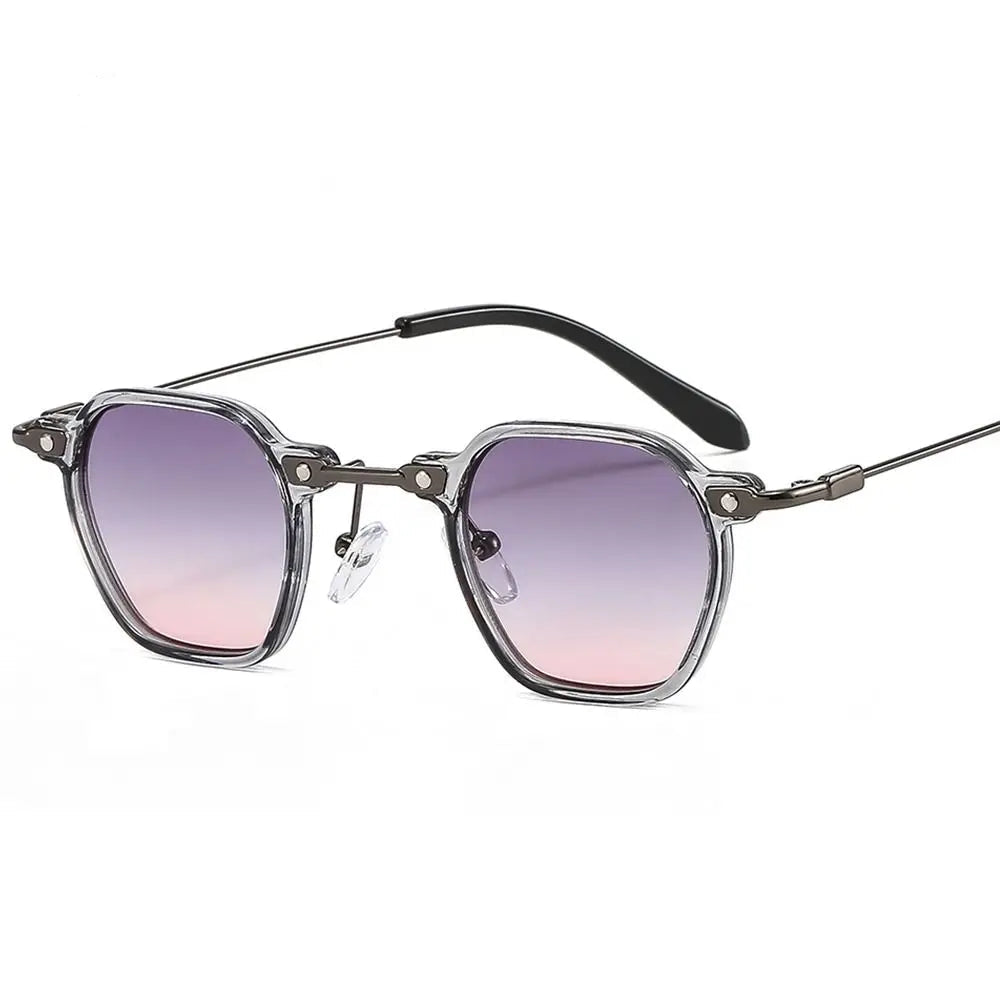 Polygon punk sunglasses, C9 purple gradient