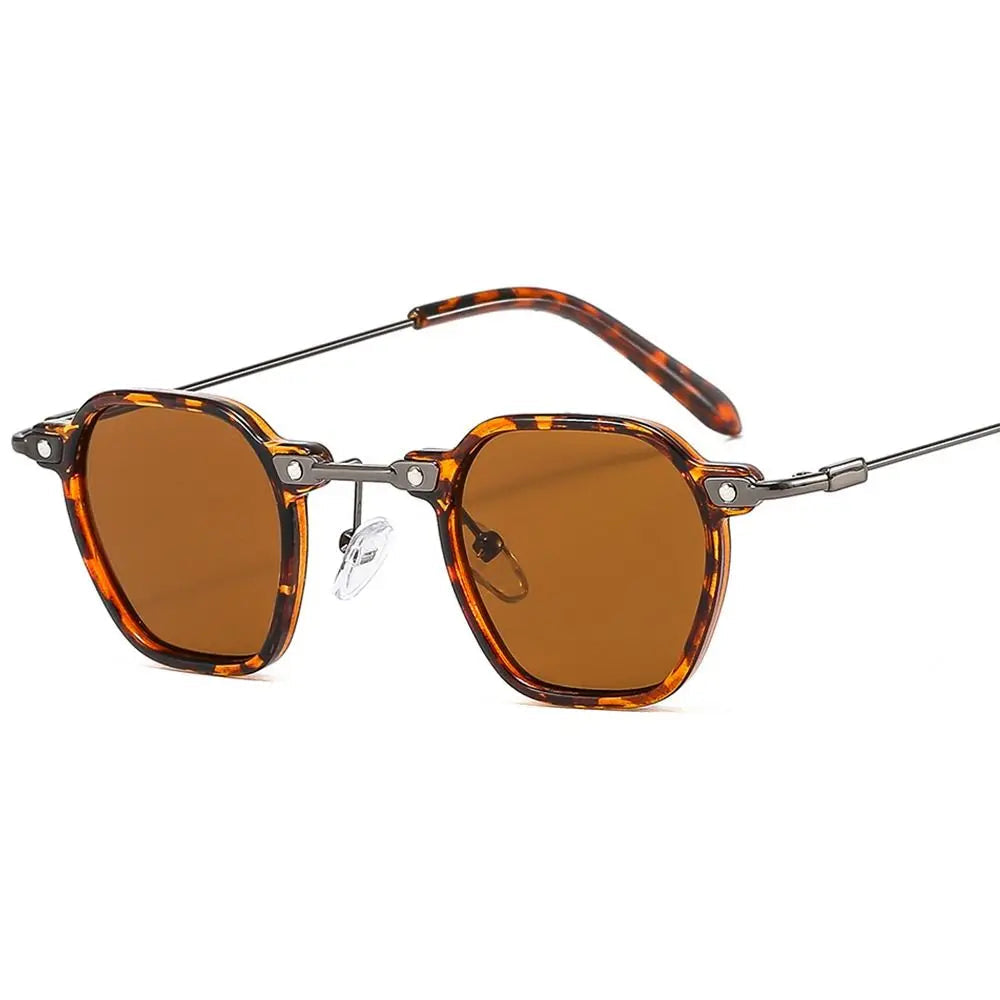 Polygon punk sunglasses, C6 brown tortoise