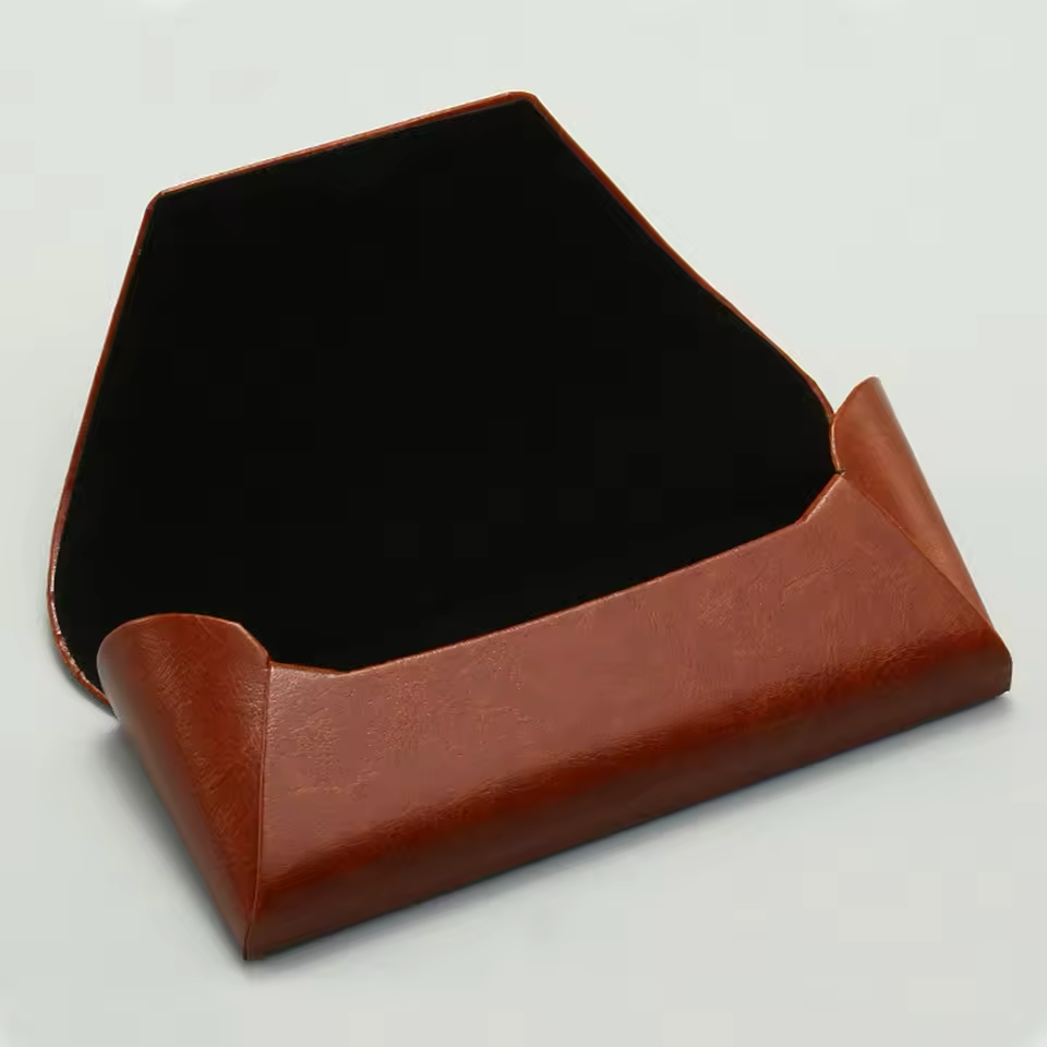 Faux Leather Sunglasses Case – Velvet-Lined Hard Case-6