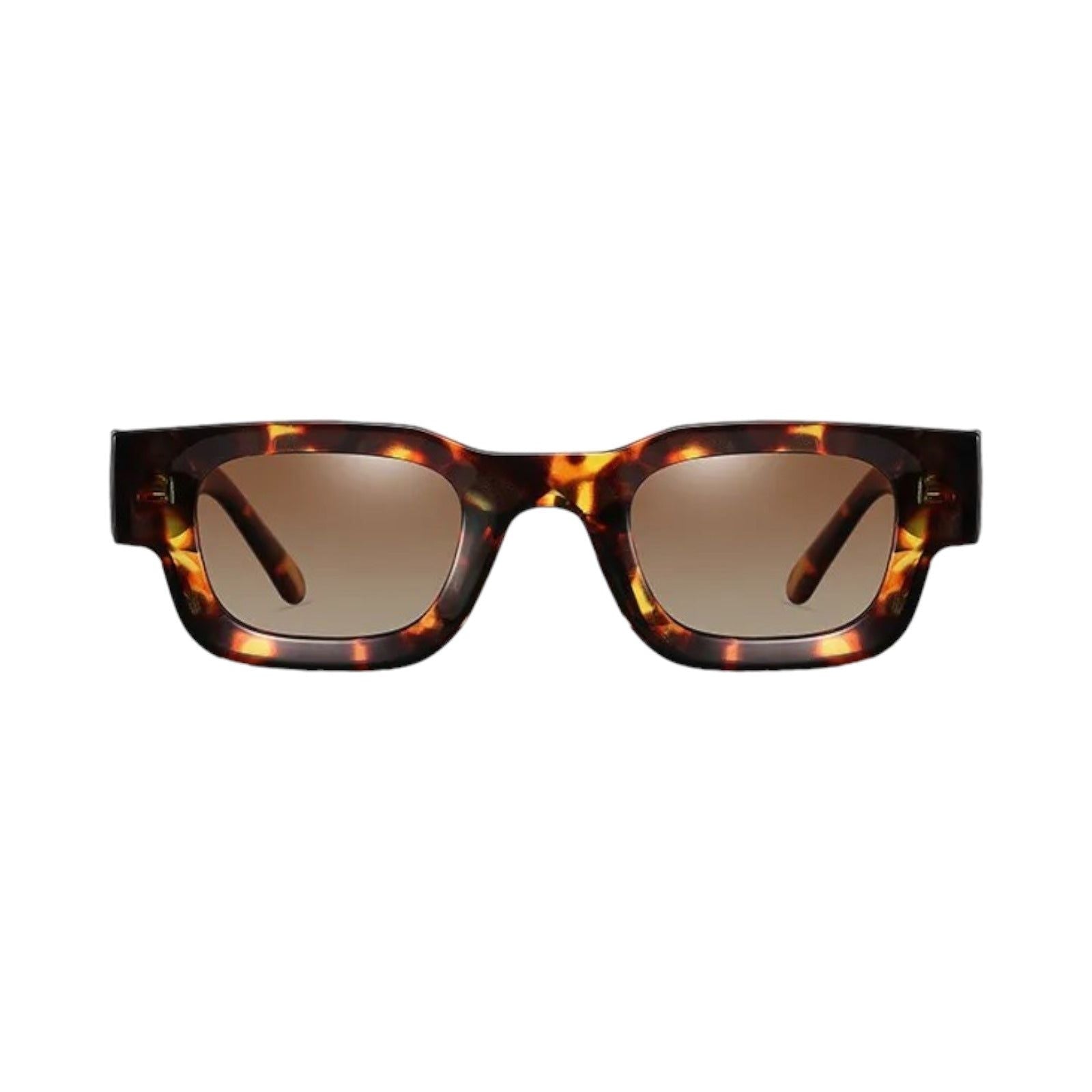 Chunky Square Sunglasses – All-Black Acetate, UV400-13