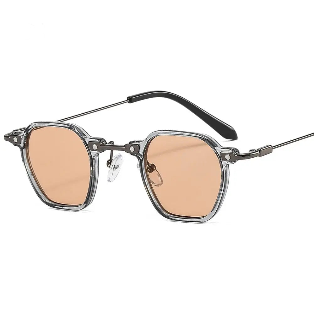 Polygon punk sunglasses, C4 orange lens