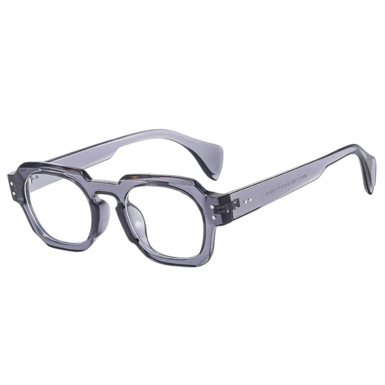 Black Square Sunglasses with Brown Lenses-8