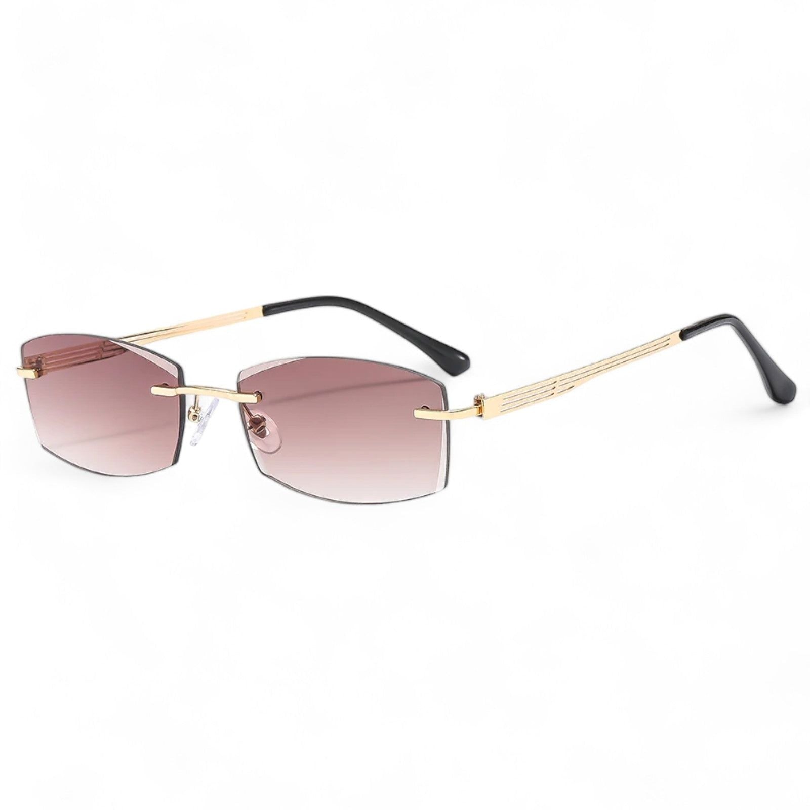Vega Rimless Sunglasses – Mirror Lens, UV400-2
