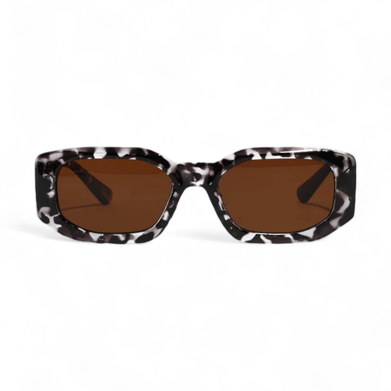 Men's Rectangle Sunglasses – Acetate Frame, UV400-3