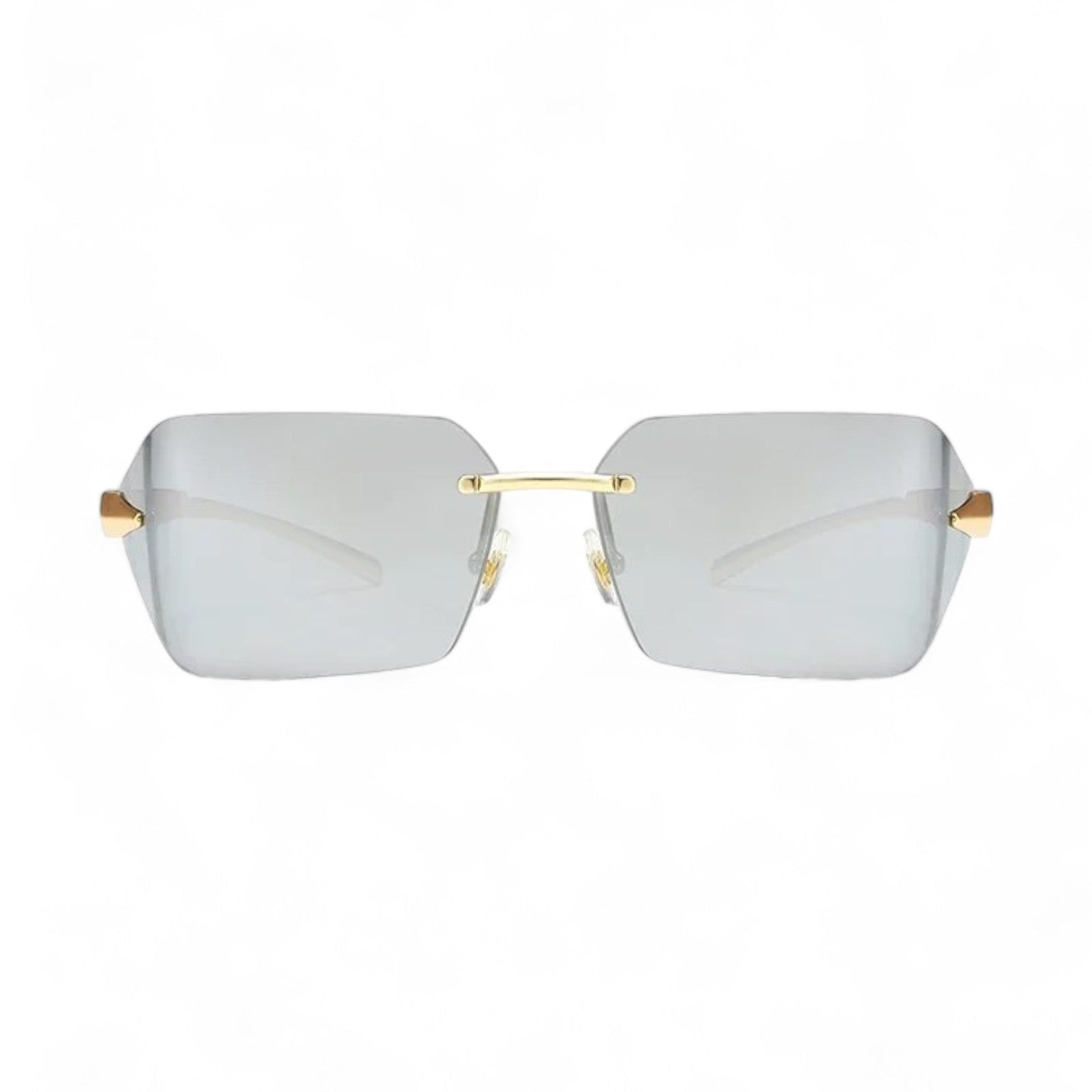 Lyric Rimless Sunglasses – Wide Square, UV400-14