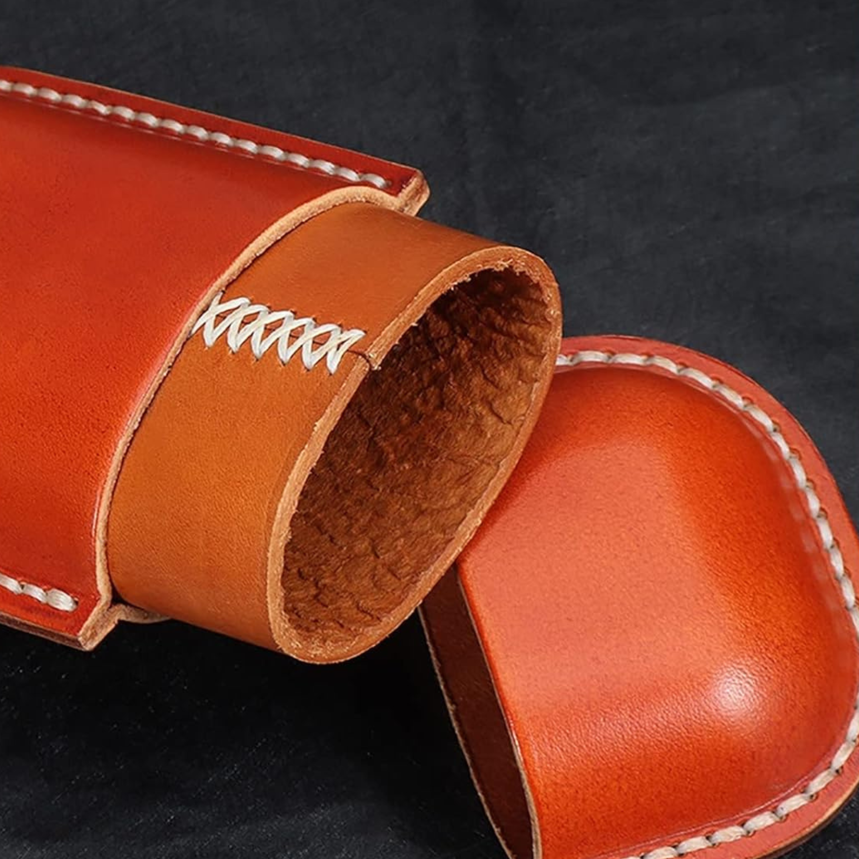 Vegetable-Tanned Leather Glasses Case – Hard Shell-6