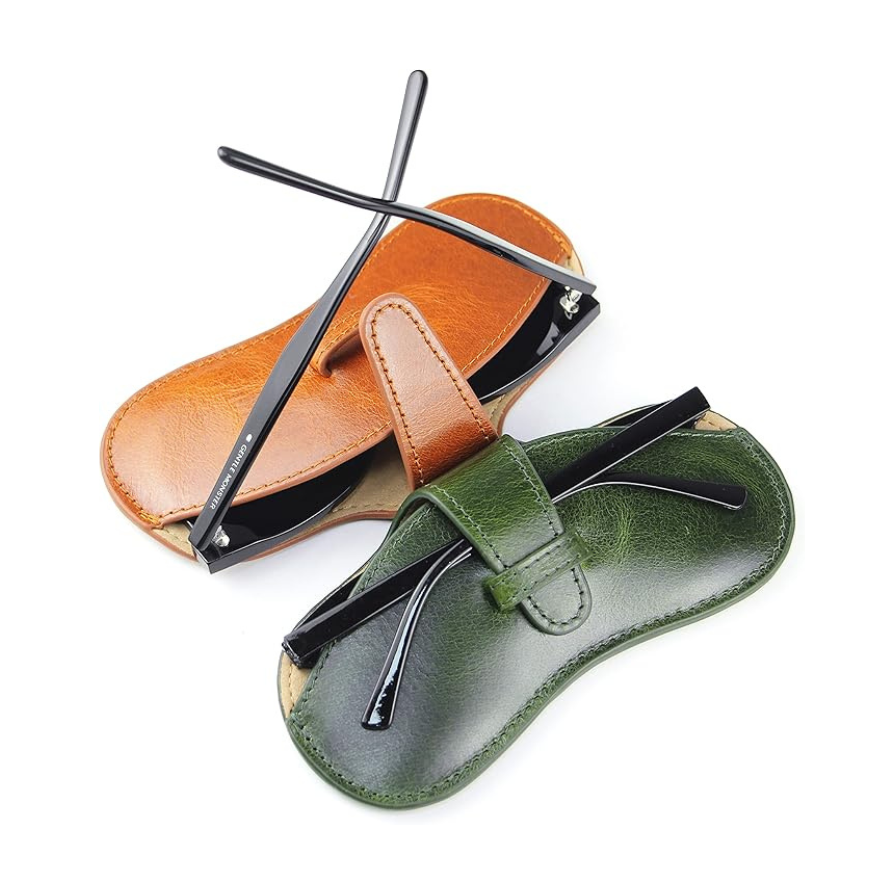 Designer Cowhide Sunglasses Case – Microfiber Lined-11