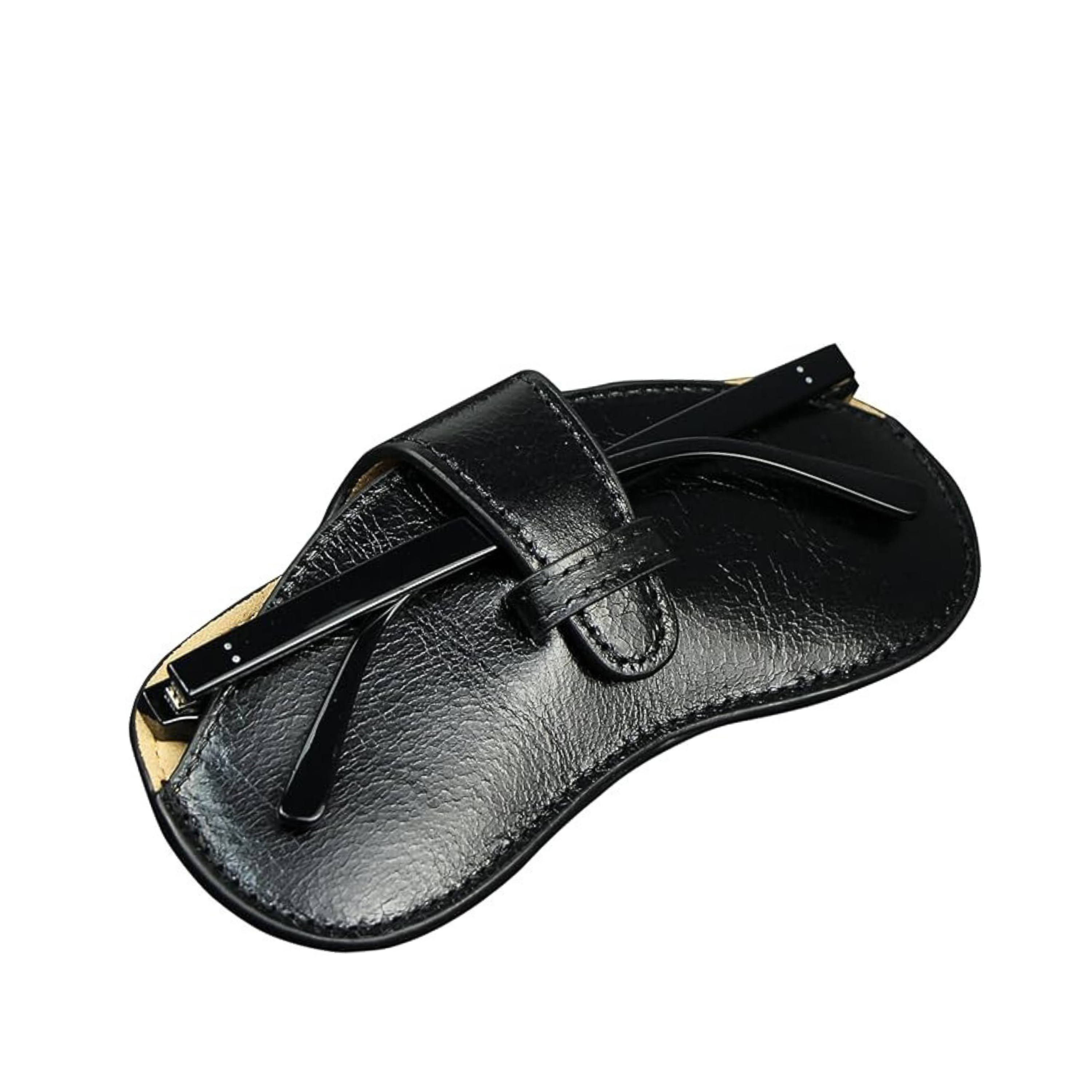Luxury Cowhide Sunglasses Case – Microfiber Lined-3