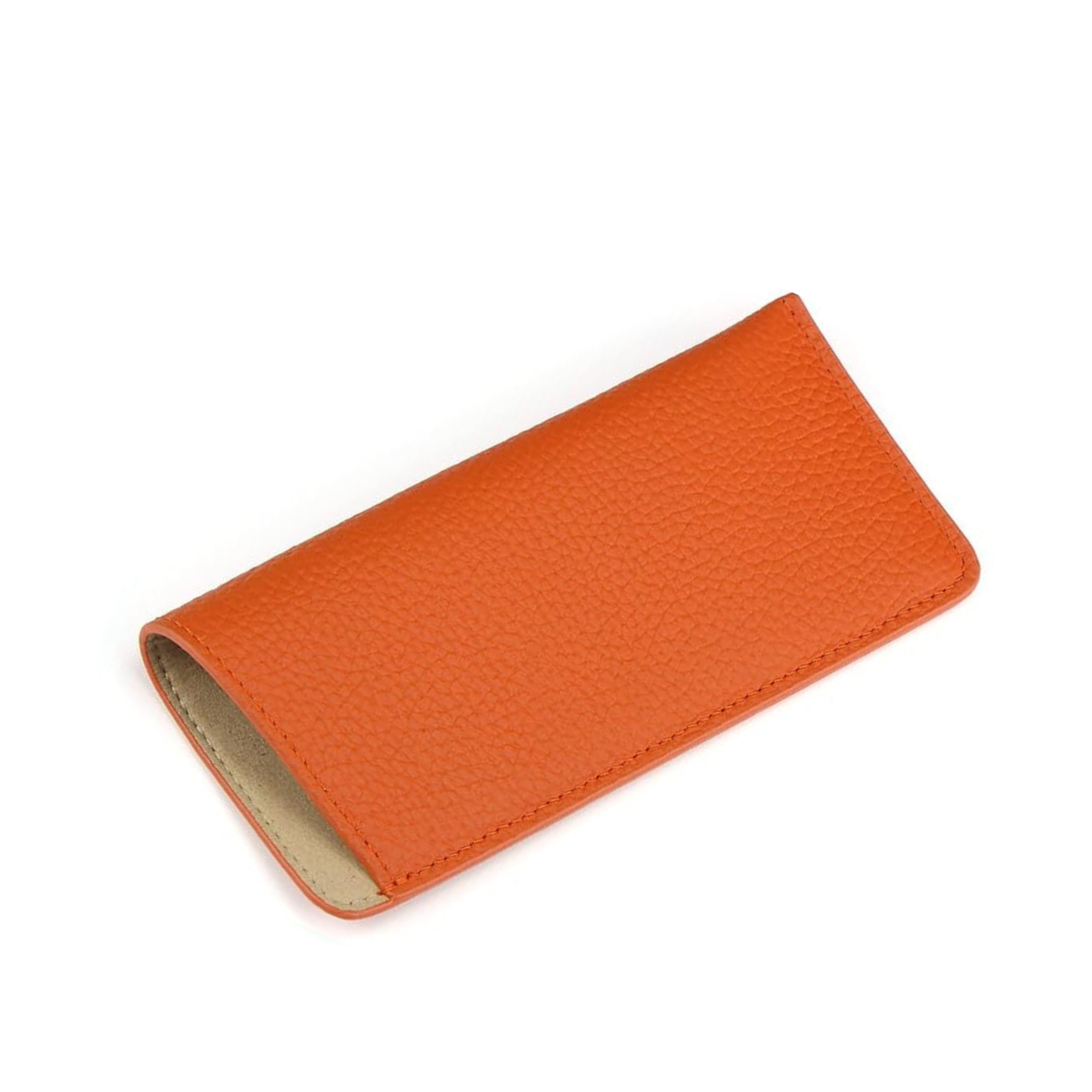 Compact Leather Glasses Sleeve – Slip-In Litchi Case-5