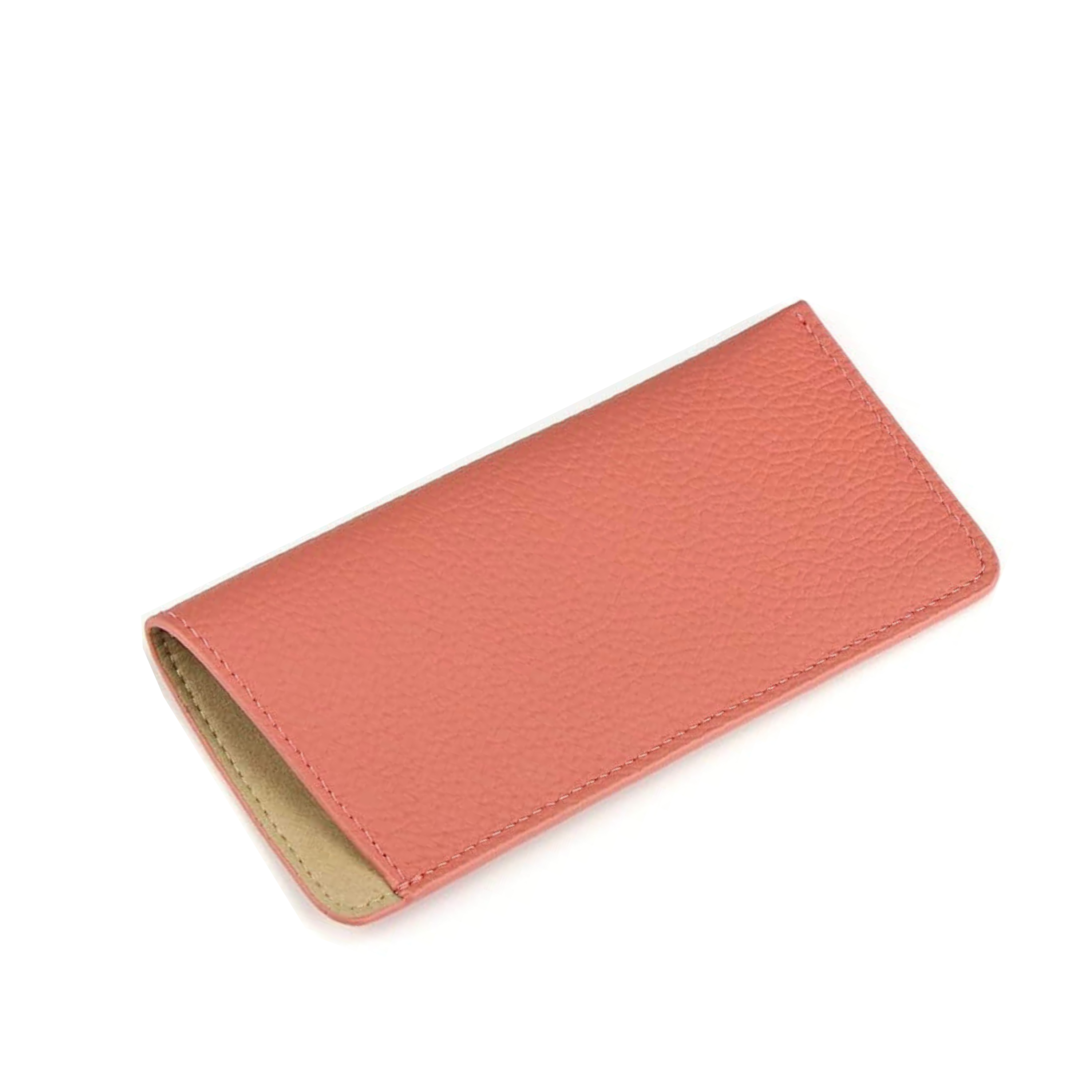 Slim Leather Glasses Pouch – Litchi Leather Sleeve-5