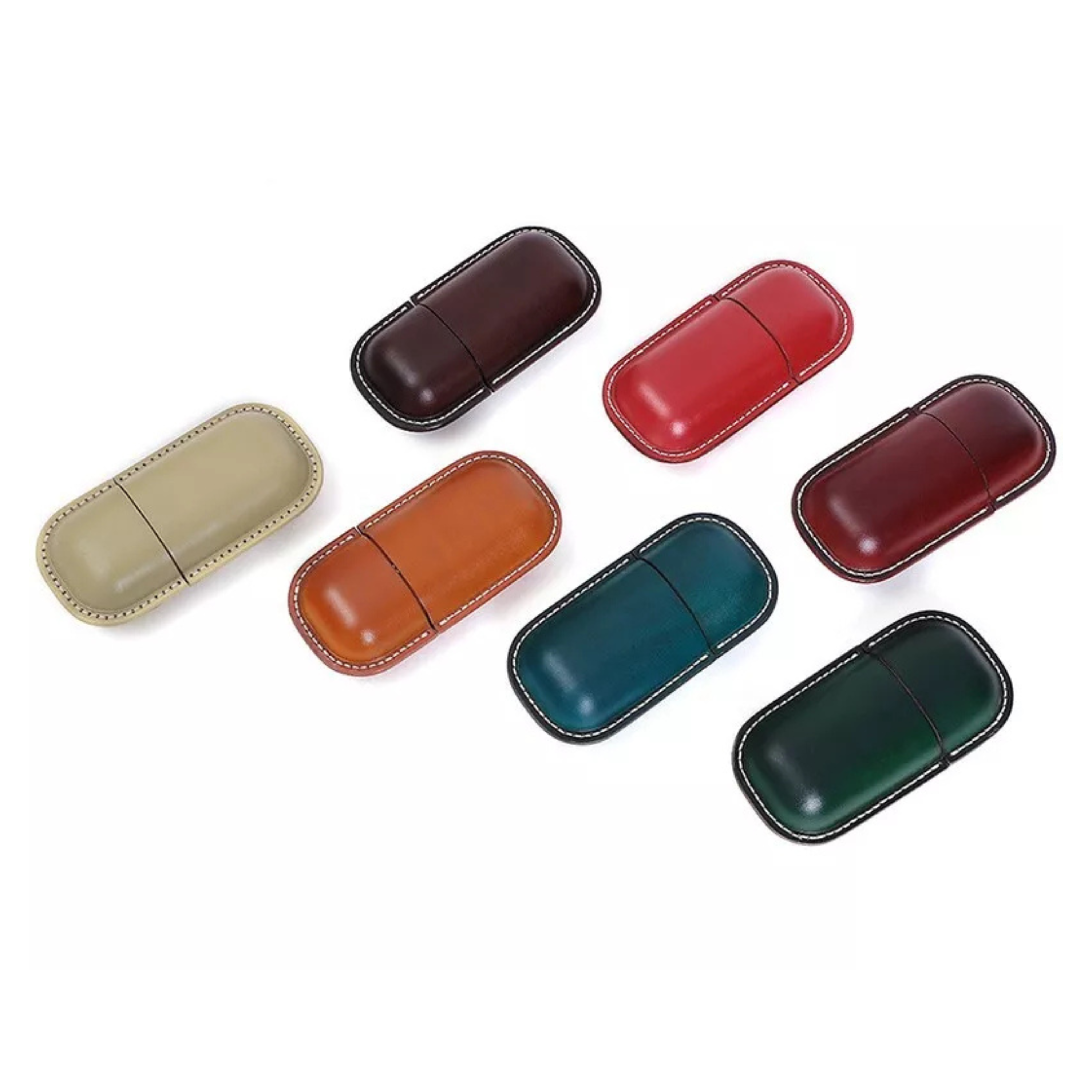 Vegetable-Tanned Leather Glasses Case – Hard Shell-8