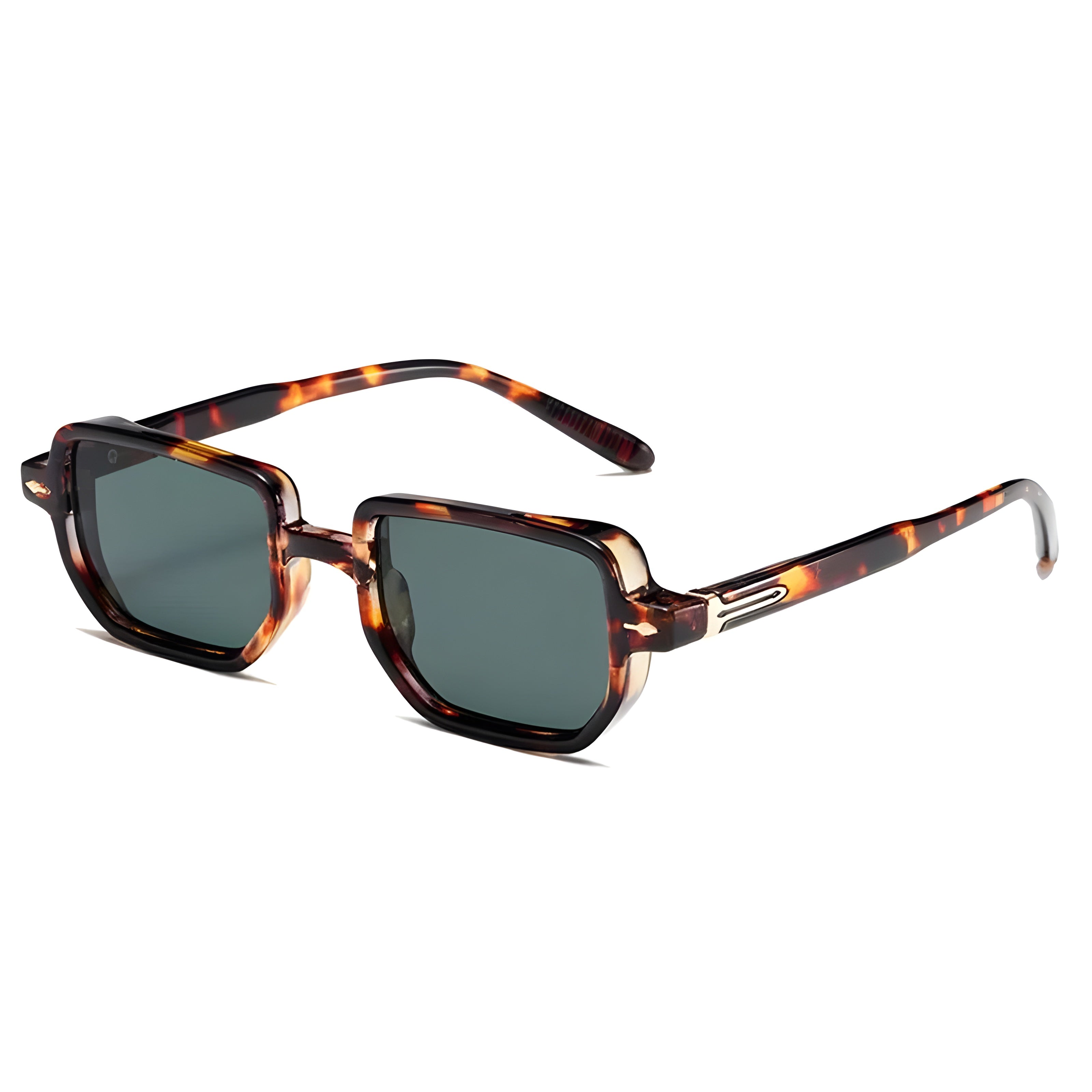 Square sunglasses for driving, polarized acetate frame