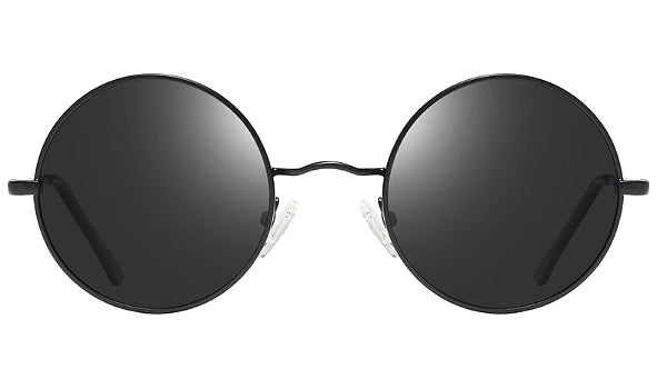All Black Polarized Round Sunglasses for Men - Classy Style for Any Occasion-2