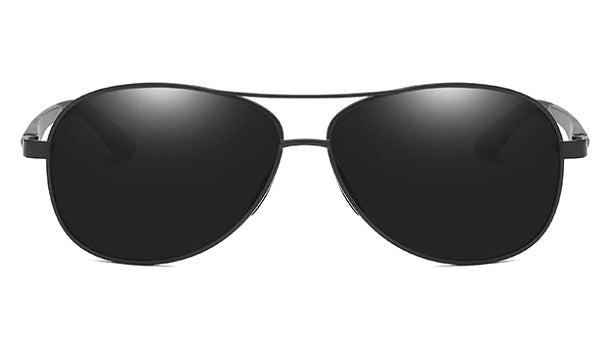 All Black Polarized Pilot Sunglasses for Men - Stylish and Classy Eyewear-2