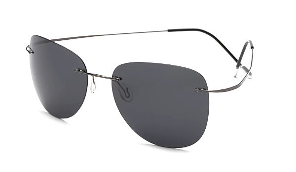 Mens Lightweight Black Aviator Sunglasses  Classy  Stylish Design-1