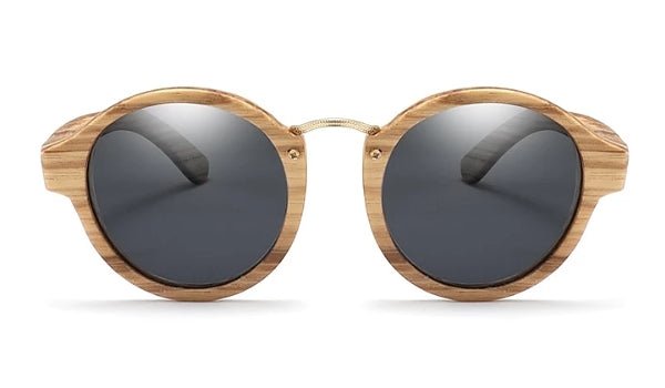 Handmade Zebrawood Sunglasses for Men - Classy Black Style-2