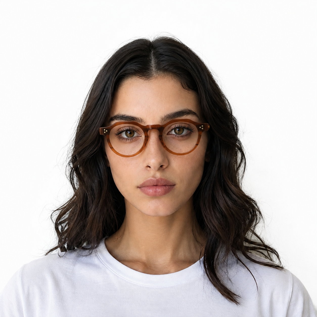 acetate optical frames round shape men women fashion