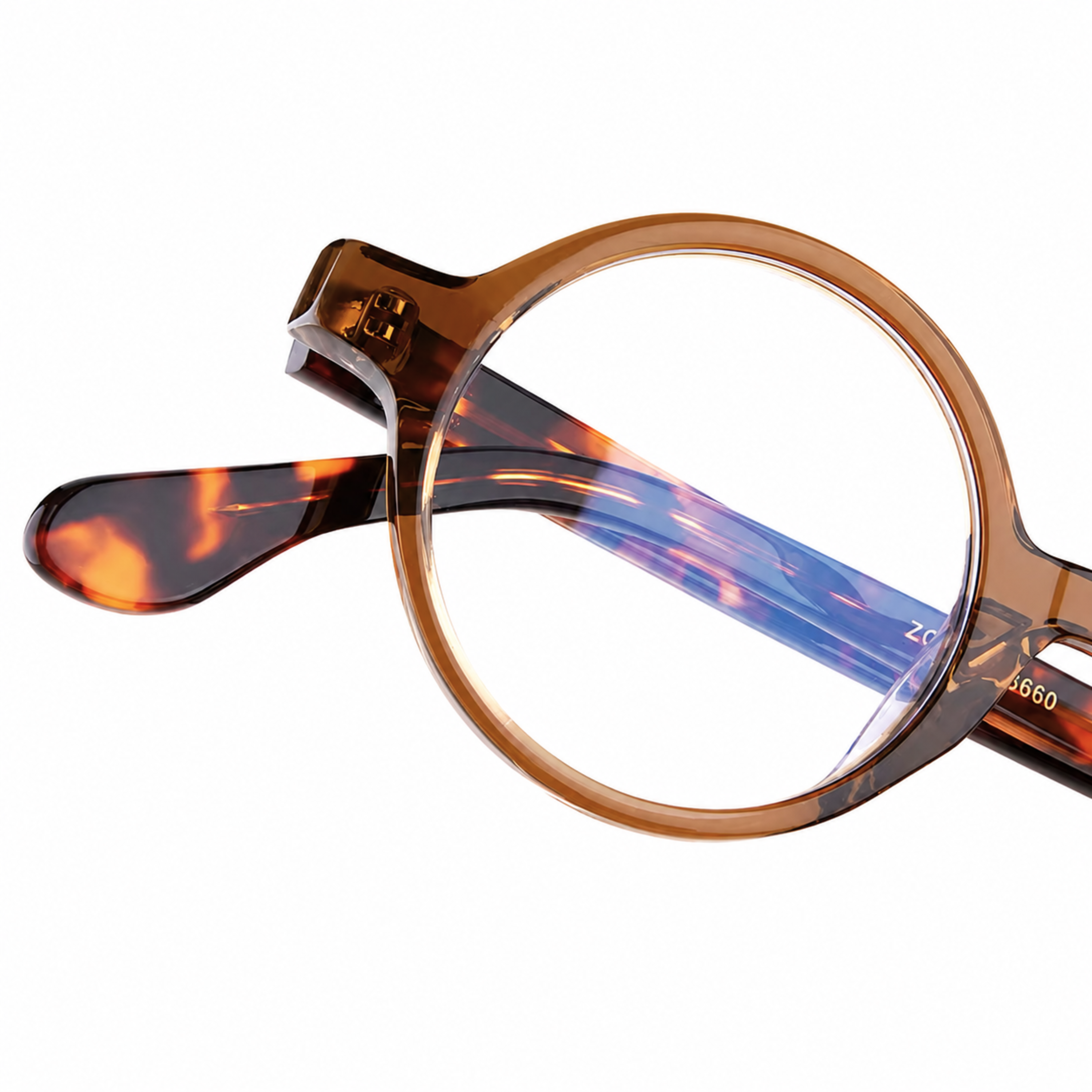 anti blue light round glasses photochromic uv protection computer reading eyewear