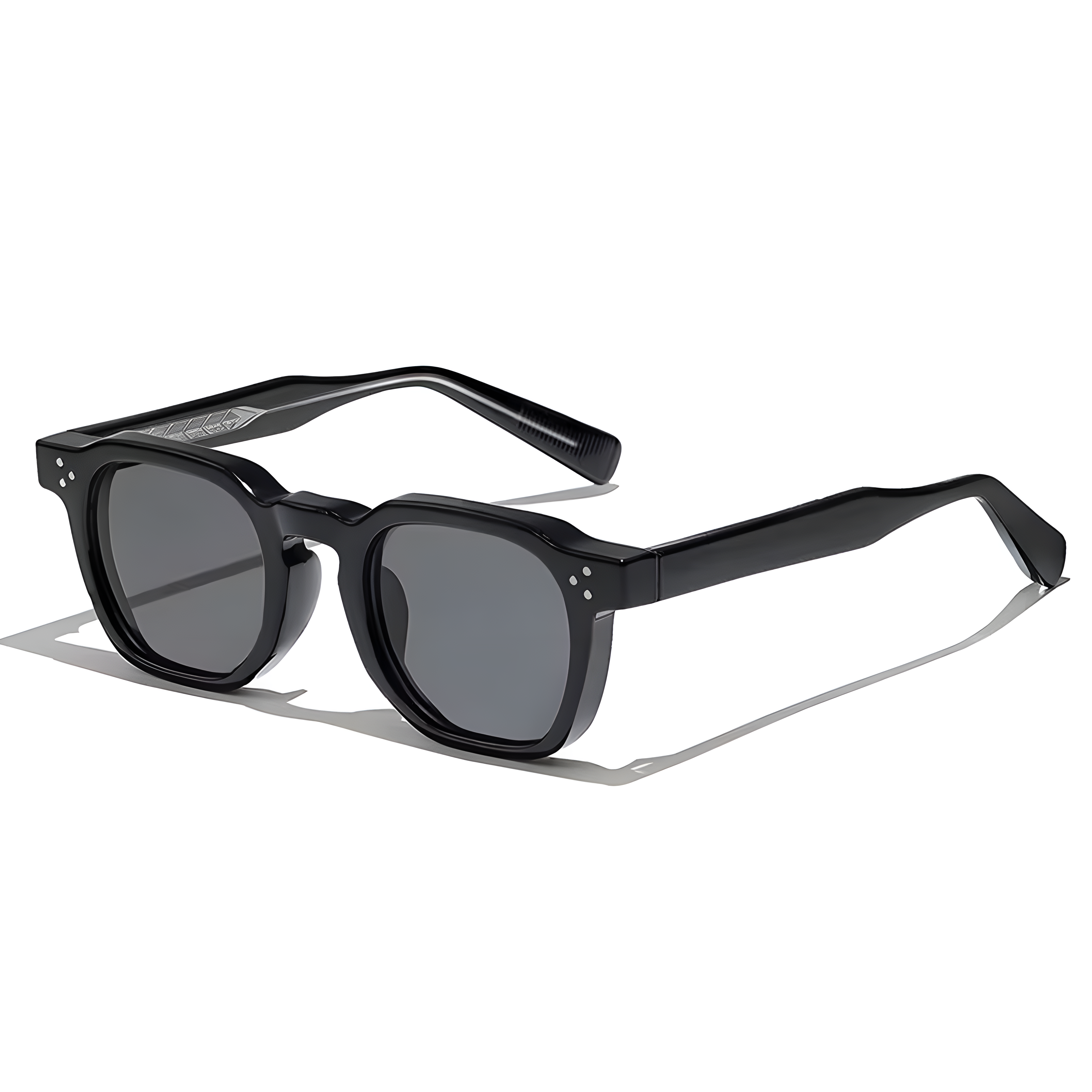 black square sunglasses uv400 fashion punk unisex