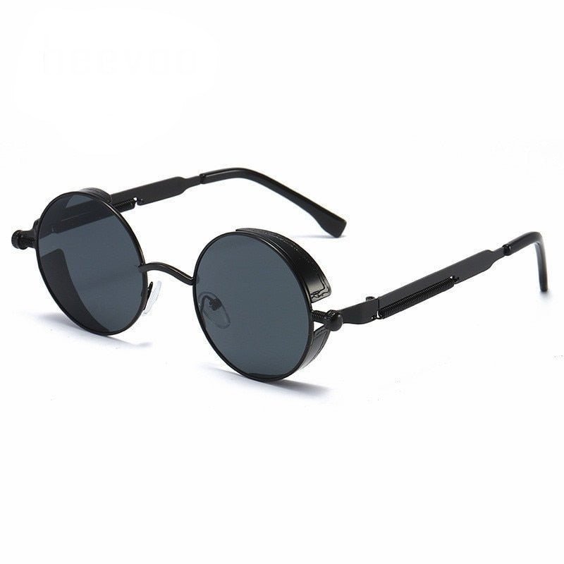 Round UV Protection Sunglasses with Stylish Cosmo Design-4