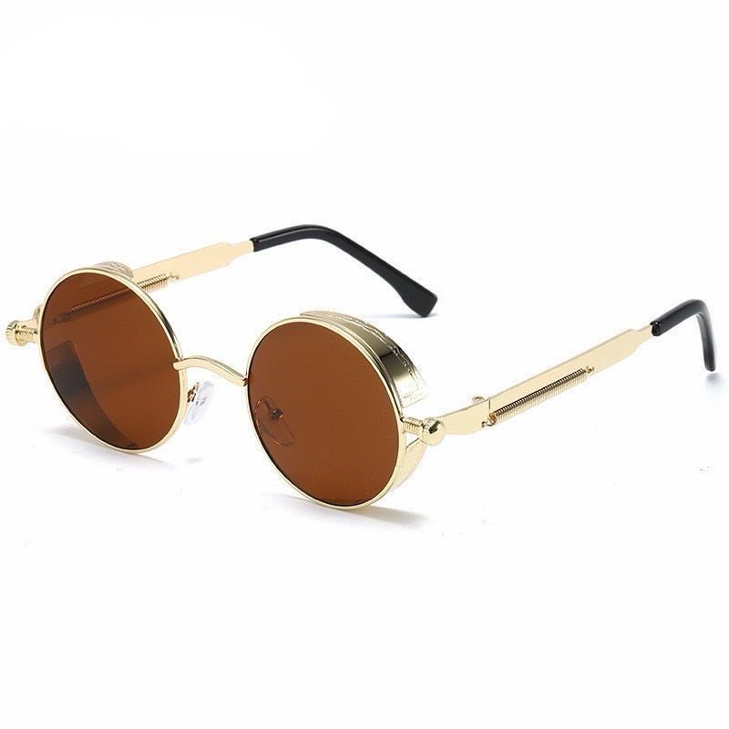Round UV Protection Sunglasses with Stylish Cosmo Design-5