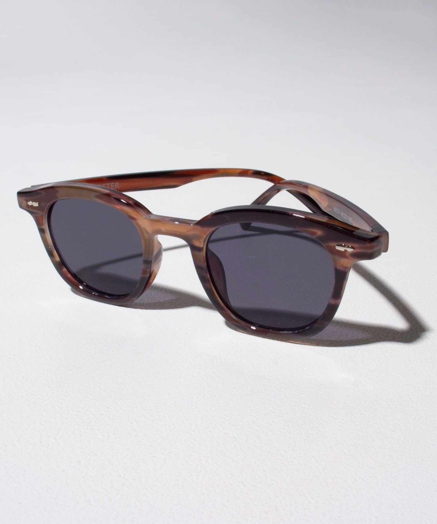 designer style tortoise sunglasses rounded square frame