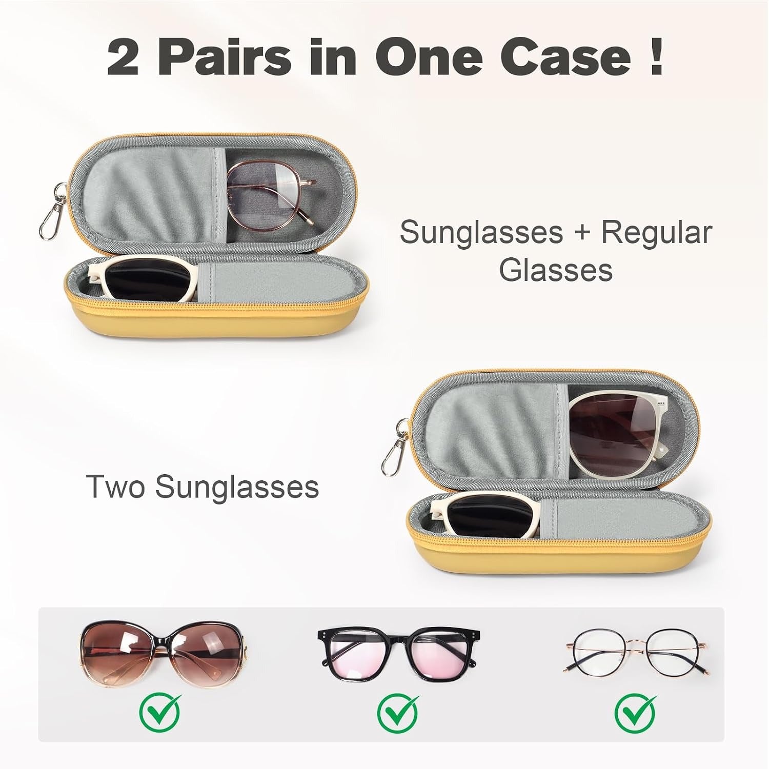 dual glasses case