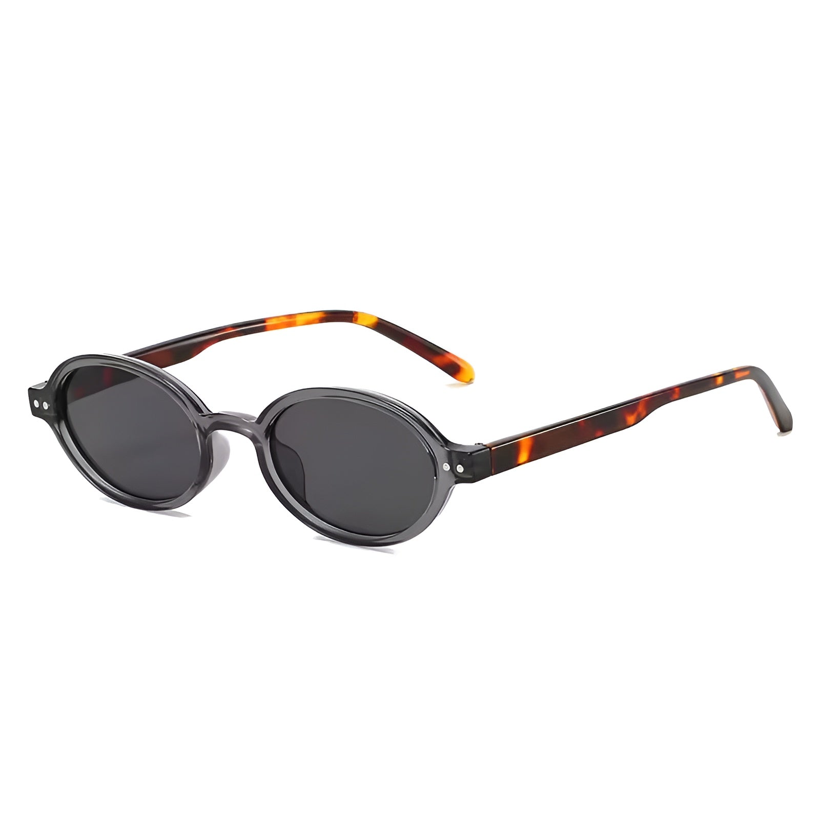 fashion round sunglasses green lenses tortoise shell